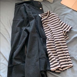 forever 21 jacket and h&m crop top